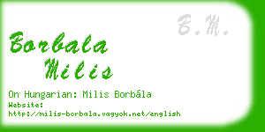 borbala milis business card
